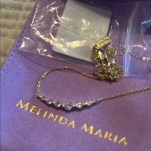 Melinda Maria Gold  Necklace Fine Chain Design